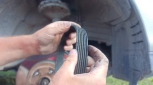 Замена поликлинового ремня PK-2090 на двигателе 2GR, Lexus RX 350 (Toyota) и обводного ролика.