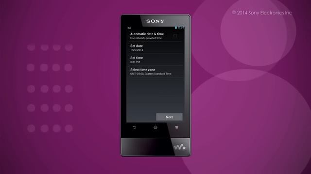 Sony WALKMAN® Initial Setup смотреть онлайн