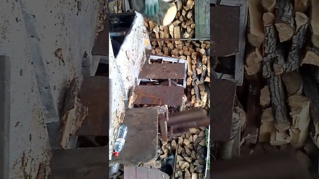Дровокол своими руками из редуктора. инерция массы. смотреть онлайн