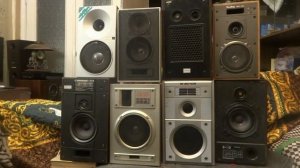 Большое сравнение советских полочных колонок.