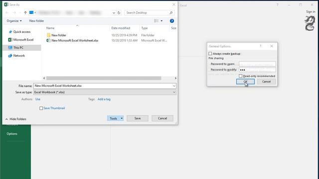 Adding A Password To Make An Excel Workbook Read Only смотреть онлайн