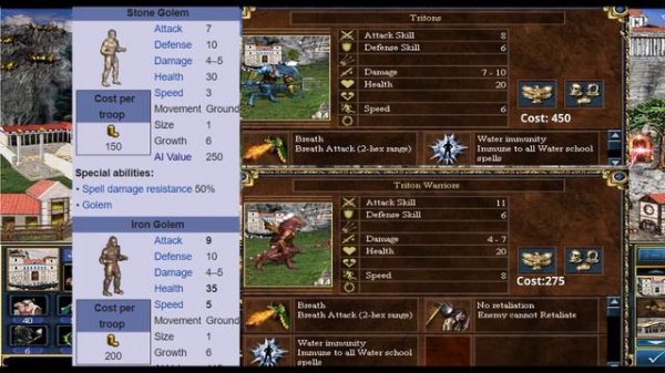 Giant cobra's? yes please! Heroes of might and magic 3 mod town review: Mythology town
