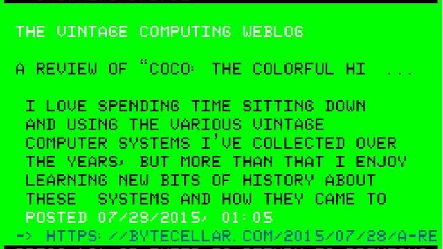 Simulating Tandy Coco2 newsreader on Win7 using: CMDER, MODE 40, Cygwin, SNOWNEWS, Lynx Chiptune смотреть онлайн