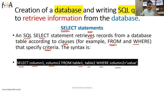 Creation of a Database & Writing SQL Queries To Retrieve Information From The Database | SQL P1 смотреть онлайн