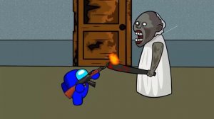 Among Us vs Granny | 어몽어스 VS 좀비 애니메이션 16 화 AMONG US ANIMATION 16 - Crew Mars Funny Animation