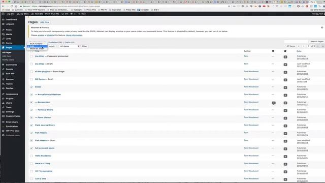 WordPress Bulk Change Page/Post Status смотреть онлайн