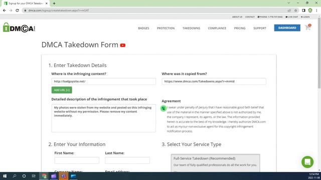 How to Fill Out the DMCA.com Takedown Form смотреть онлайн