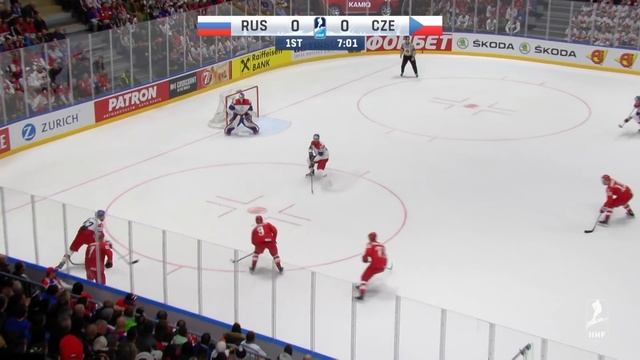 Andronov into the slot and scores | Near Live | 2019 IIHF Ice Hockey World Championship смотреть онлайн