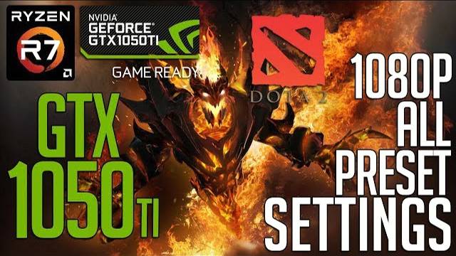 Dota 2 on GTX 1050ti 1080p FPS Benchmark Test! смотреть онлайн