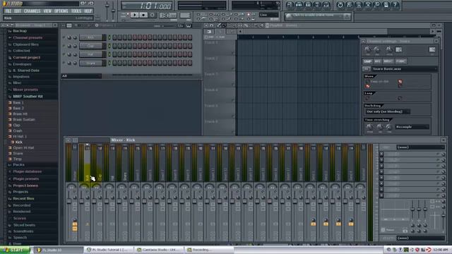 FL Studio - Assigning tracks to the mixer смотреть онлайн