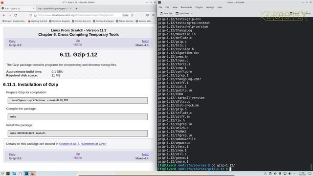 Part 8: Ch 6 Cross CompilingTemporary Tools - How to build Linux From Scratch 11.3 in VirtualBox - смотреть онлайн