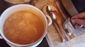 Рыбный суп с пшеном и красной рыбой