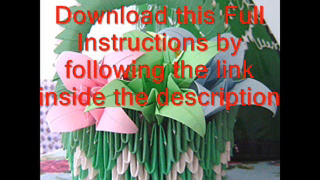 origami 3d tutorial hand basket смотреть онлайн