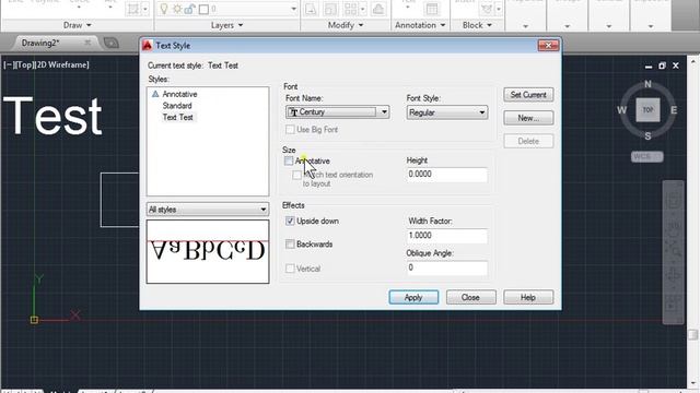 C00804 Single Line Text Style AutoCAD 2014 Tutorial смотреть онлайн