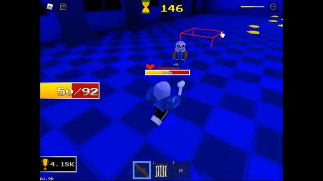 Undertale Last Corridor:add new player weapon sans bone #undertale #roblox смотреть онлайн