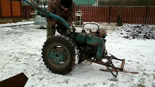 Делаем лопату для уборки снега на мотоблок мтз (часть2) смотреть онлайн