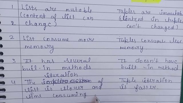 Difference between list and tuple #computerscience #python #exams #solvedproblems #questionpaper смотреть онлайн