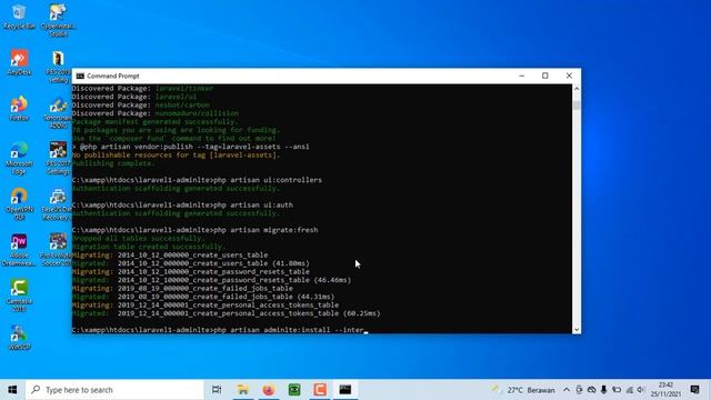 Adminlte di Laravel 8.x.x dengan php 8.0.12 смотреть онлайн