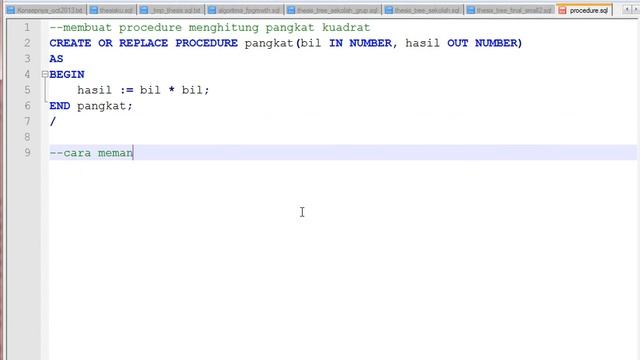 Membuat Oracle Stored Procedure untuk Menghitung Pangkat Kuadrat смотреть онлайн
