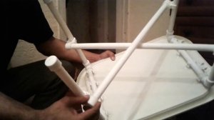 Рыбаловный складной столик из пвх труб