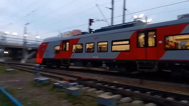 Электропоезд ЭС2Г-155 "Ласточка" сообщением "Москва Ленинградская-Бологое". смотреть онлайн