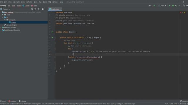 Simple Progress Bar in java смотреть онлайн