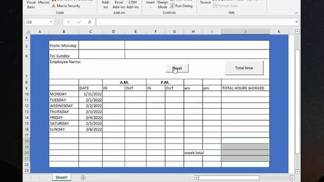 Calculate total hours from time cards in Excel смотреть онлайн