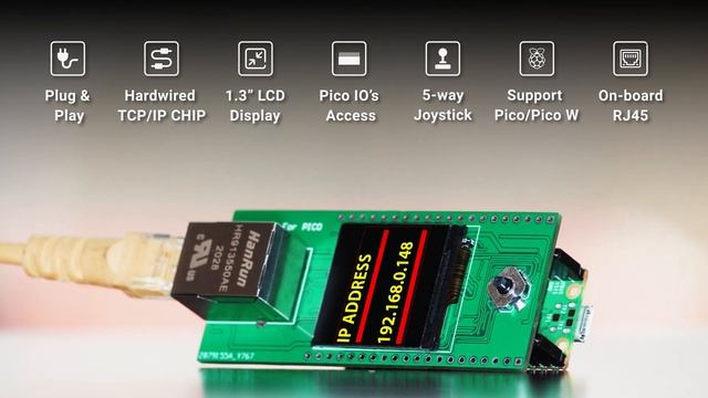 NetPi - Ethernet HAT for Raspberry Pi Pico смотреть онлайн