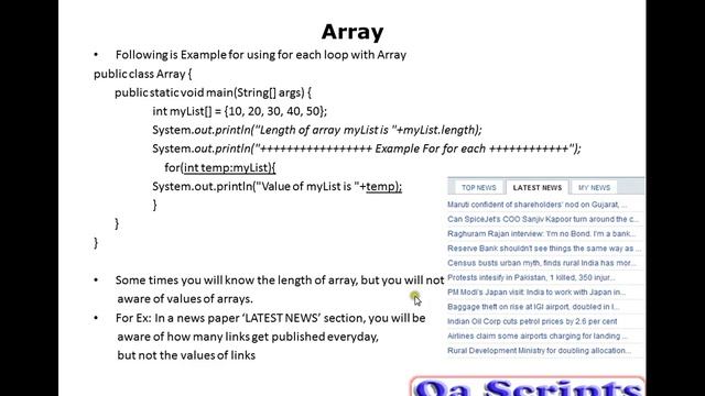 Core Java Topic - 7: Arrays смотреть онлайн