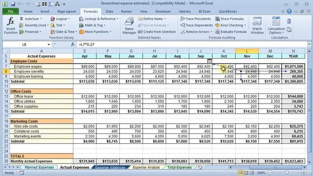 Using Trace Precedents and Trace Dependents to Find Related Cells in Excel смотреть онлайн