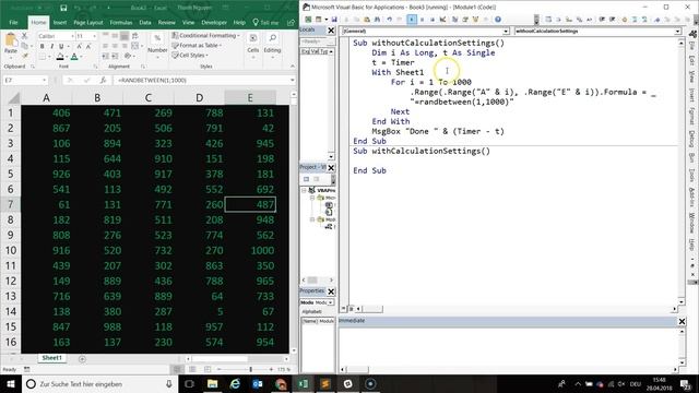 VBA thay đổi calculation mode để file Excel chạy nhanh hơn смотреть онлайн