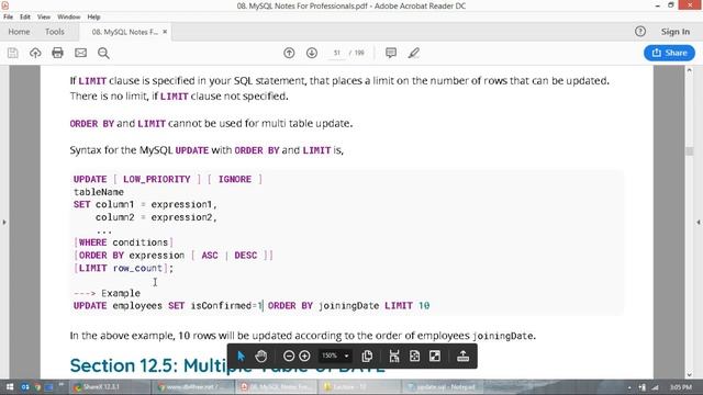 12. Basic Concepts of MySQL Database (Updating in MySQL) смотреть онлайн