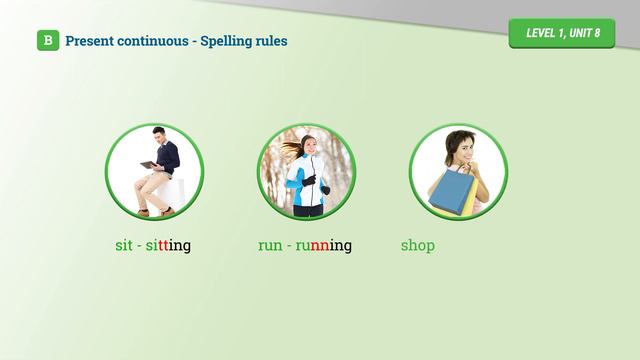 Present Continuous -ING spelling rules смотреть онлайн