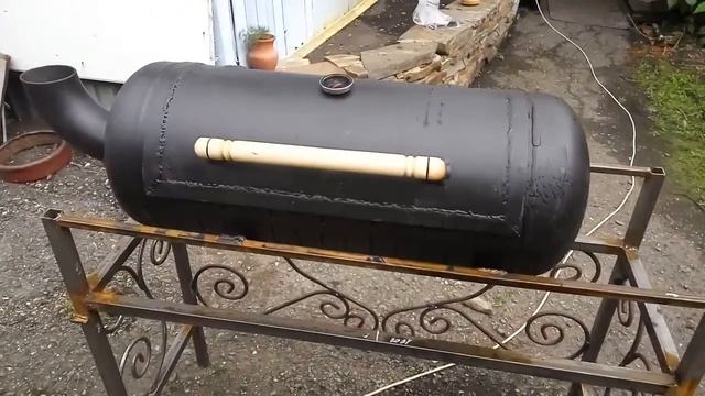 Мой мангал из газового баллона (часть 2). смотреть онлайн