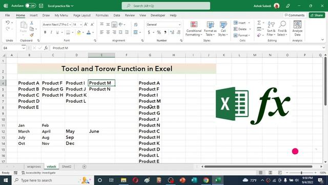 Tocol and Torow Functions in Excel | Change multiple array data into one single Row or Column смотреть онлайн