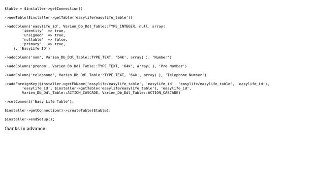 Magento: General error: 1005 Can't create table 'magento2.easylife_table' in magento смотреть онлайн