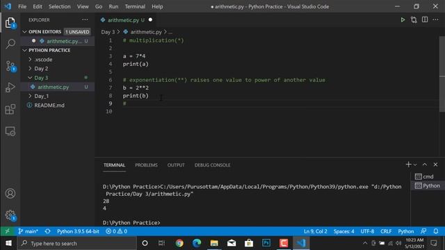 Python Operators #Python Programming Day 3 смотреть онлайн