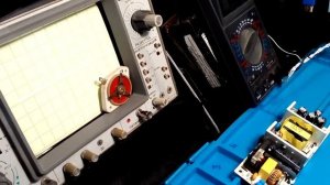 Проверка блока питания ВВК на нагрузке с осциллографом и характериографом