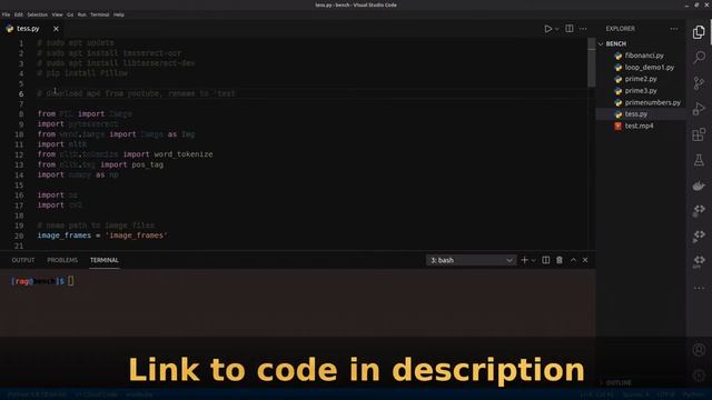 Extract text from video | pytesseract смотреть онлайн