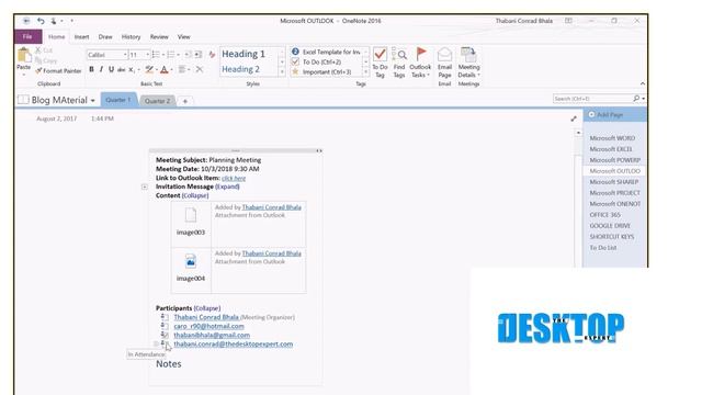Make the connection between OneNote and Outlook смотреть онлайн