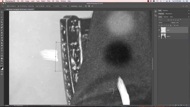 Photoshop - Abe - Photo Restoration - Lasso Tool смотреть онлайн