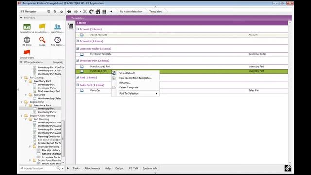 IFS APP - How to Use Templates смотреть онлайн