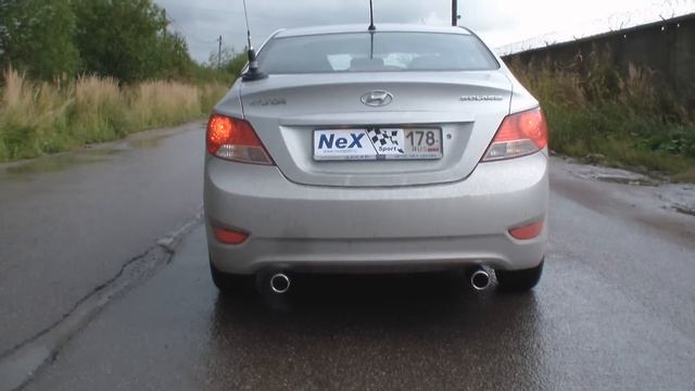 NeX® _Hyundai Solaris SEDAN. ЭКСКЛЮЗИВ! Глушитель серии -Форсаж-. В отрыве смотреть онлайн