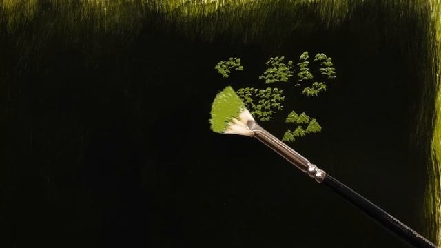 Painting Foliage | Fan Brush Technique