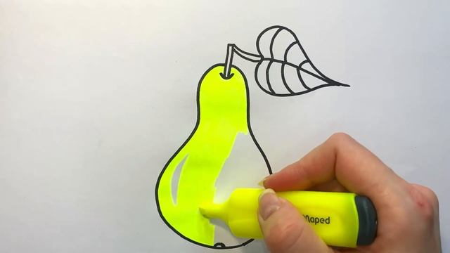 Как нарисовать ГРУШУ. Рисунки для ДЕТЕЙ смотреть онлайн