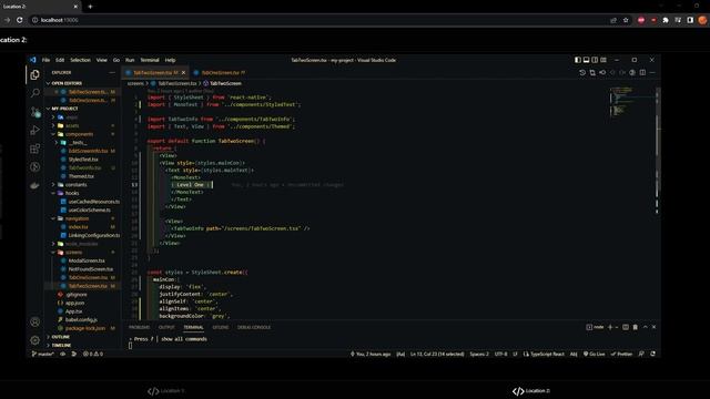 Multiscreen for a React Native Project смотреть онлайн