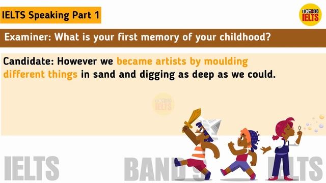 IELTS Speaking Part 1 - Topic: Childhood Memory | What is your first memory of your childhood? смотреть онлайн