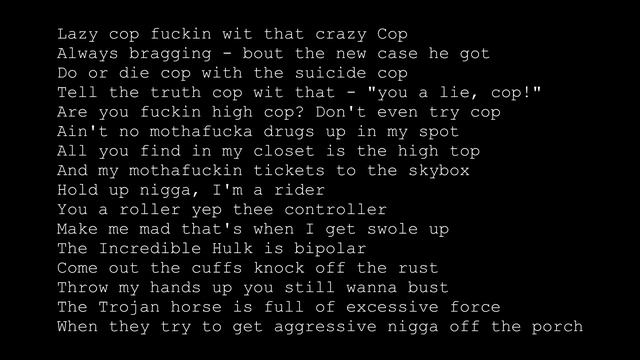 Ice Cube - Good Cop, Bad Cop Lyric Video