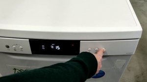 Настройка жесткости воды, соли на отдельностоящей посудомойке с дисплеем