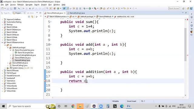 Method Return statement with examples || Java Tutorial for Beginners in Telugu смотреть онлайн